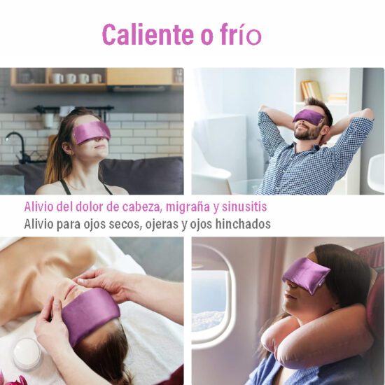 almohadilla relajante para ojos con lavanda