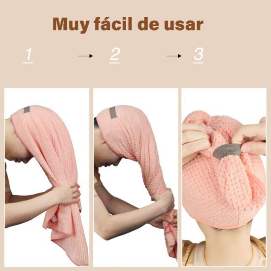 Toalla de microfibra para el cabello